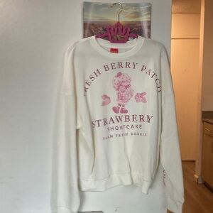 Strawberry Shortcake White Sweater
